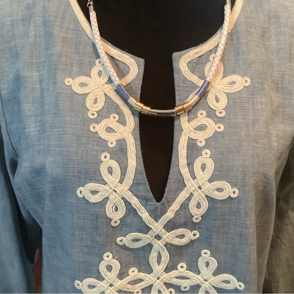 Vintage Lucky Brand Embroidered Dress - Picture 7 of 7
